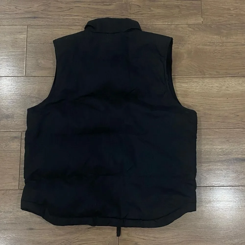 Men's Black Gilet St Johns Vest Puffer Size Medium